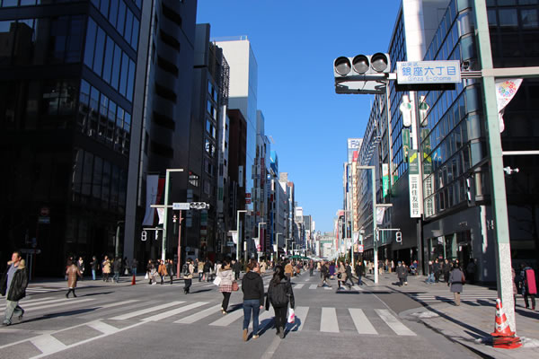銀座の歩行者天国と銀ブラ