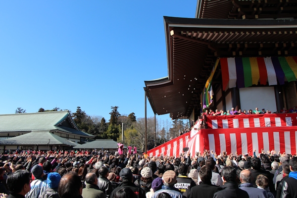 成田山の節分 豆まき 千葉県成田市 新勝寺 3月 千葉県成田市